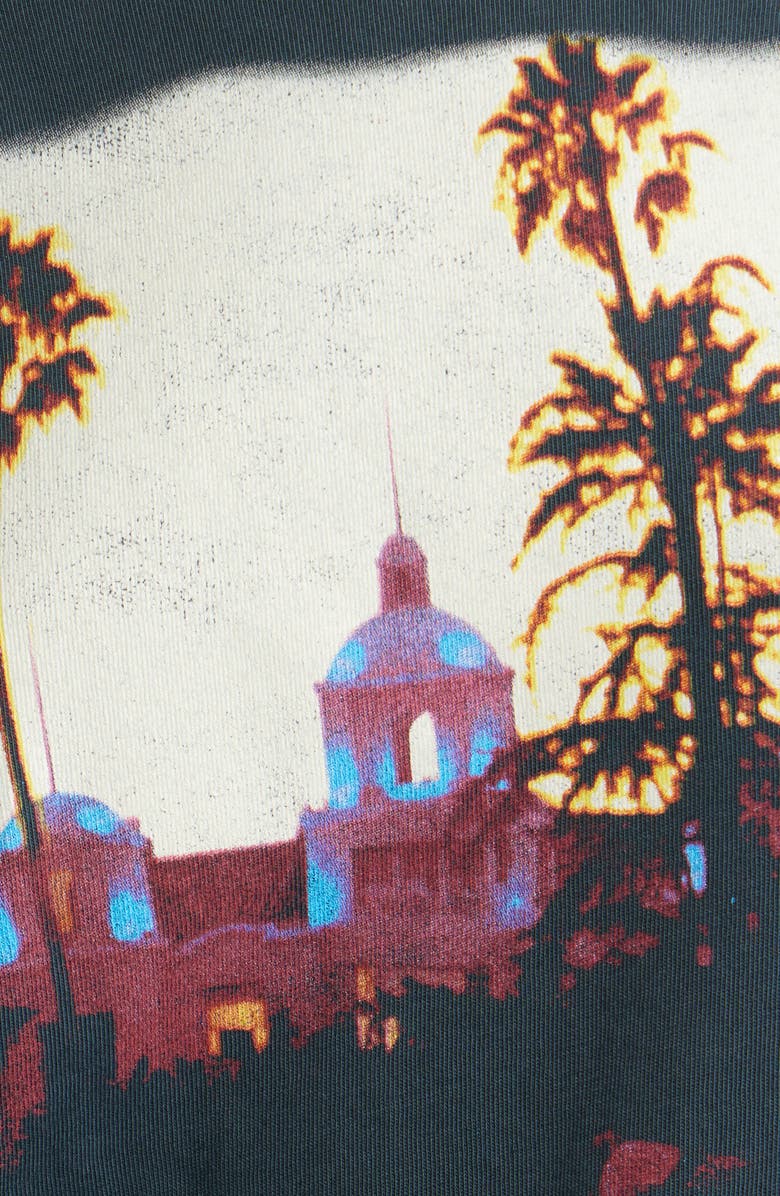 Daydreamer Eagles Hotel California Reversible Graphic T-shirt, Alternate, color, Vintage Black