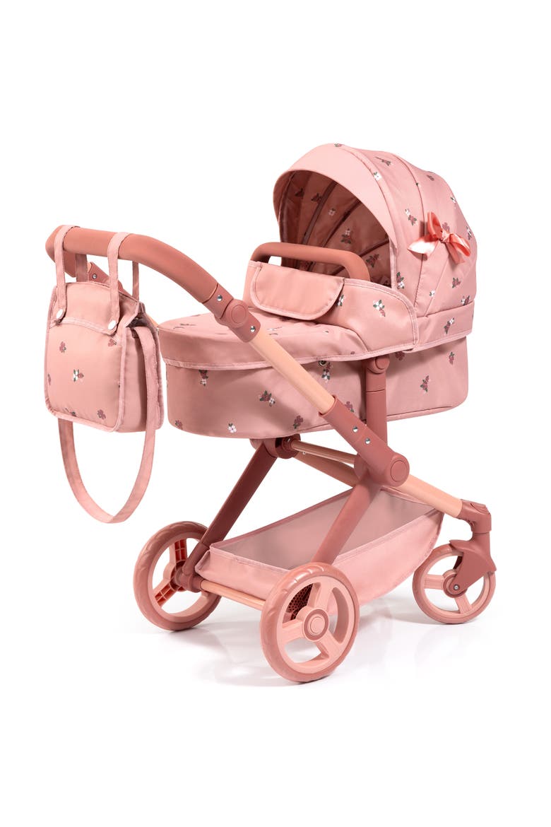 Doll Pram Xeo, 2 In 1 Pushchair & Stroller, Dolls Up To 18 Inches, Kids 3+, Main, color, Pink