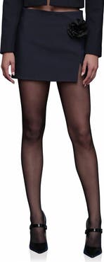 Avec Les Filles Floral Embellished Mini Skort