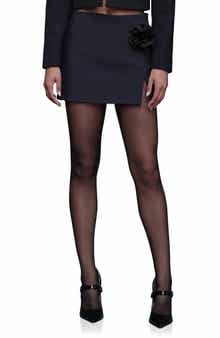 Avec Les Filles Floral Embellished Mini Skort