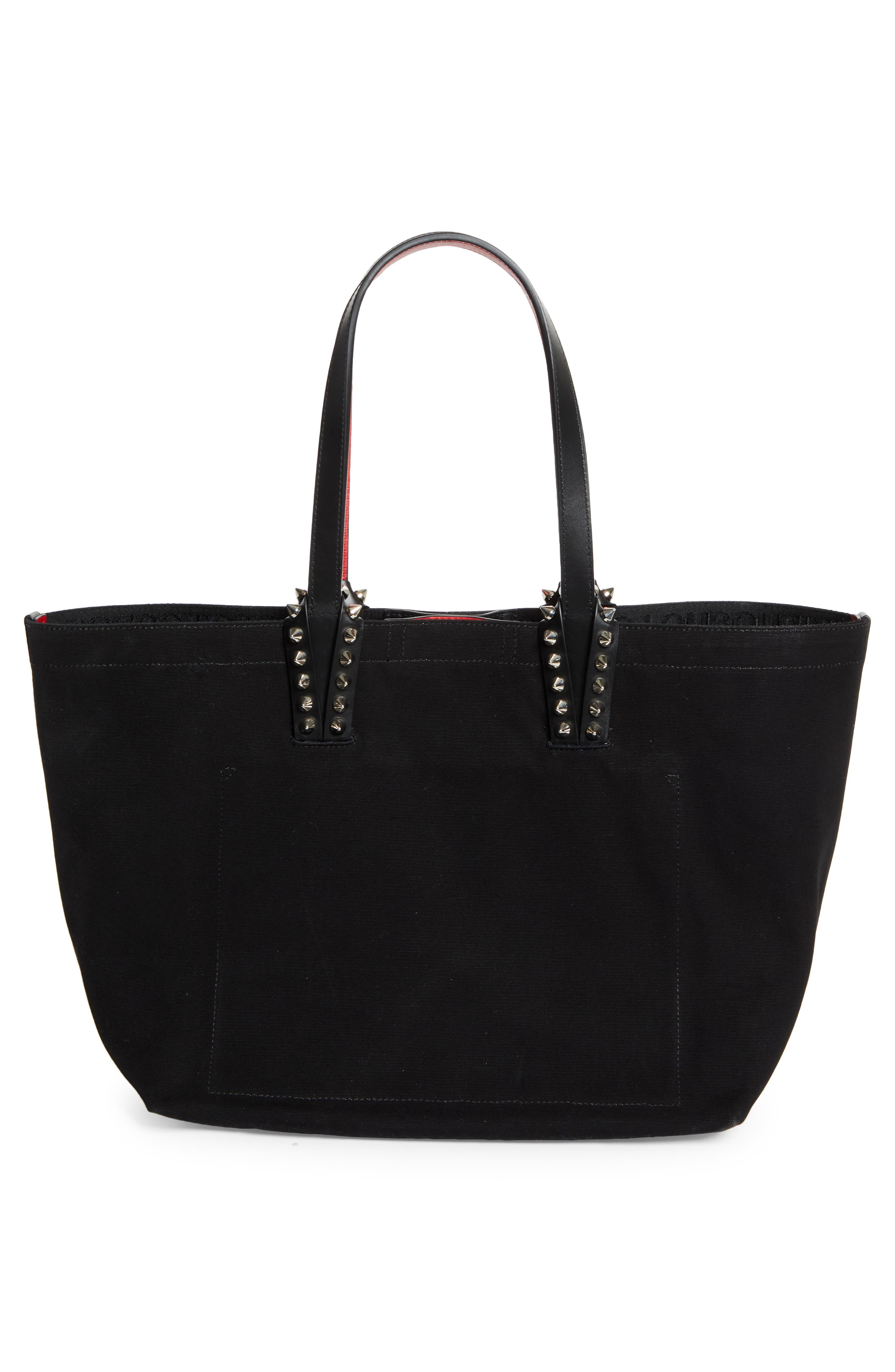 Christian Louboutin Small Cabata Canvas Tote, Alternate, color, Black