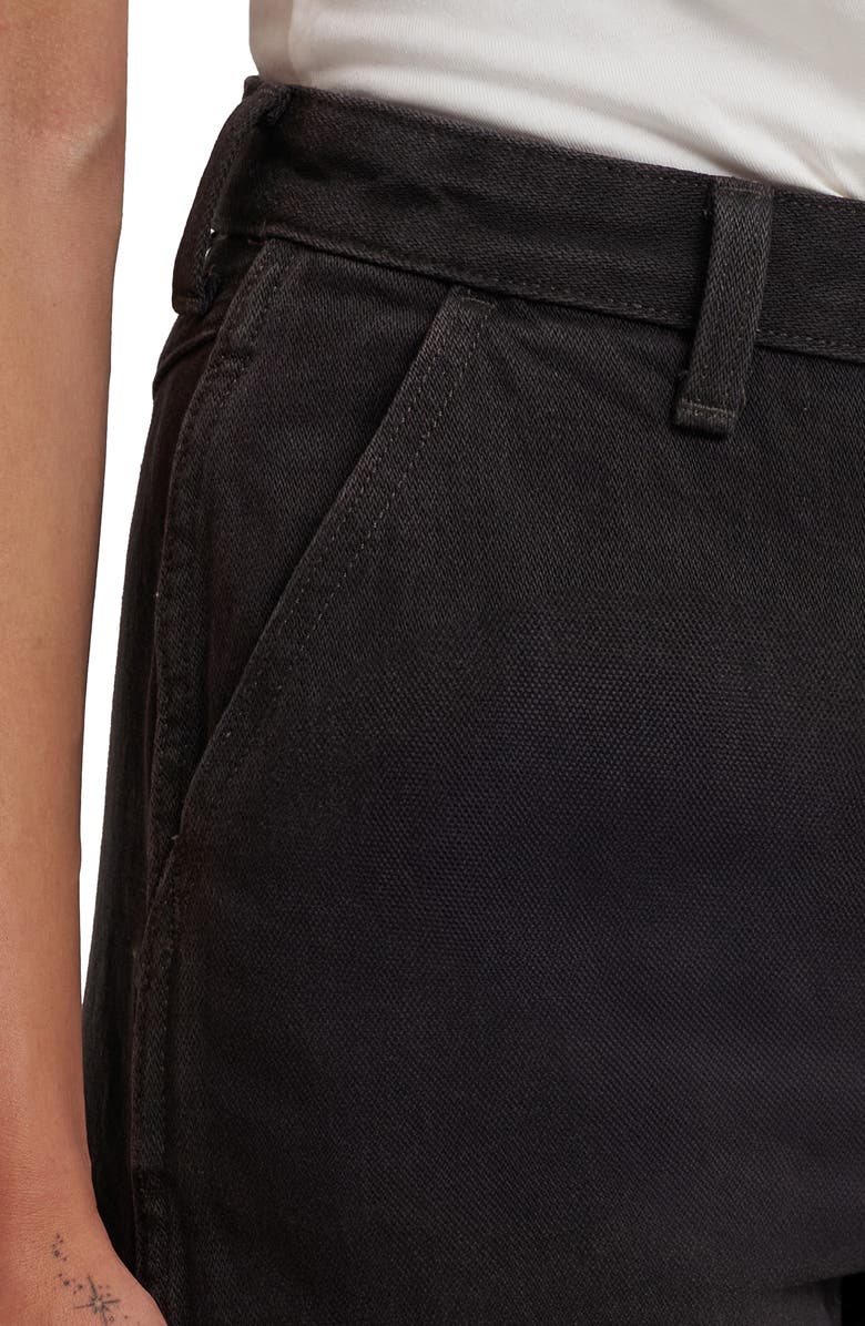 Wrangler High Waist Ankle Barrel Jeans, Alternate, color, Black Chocolate