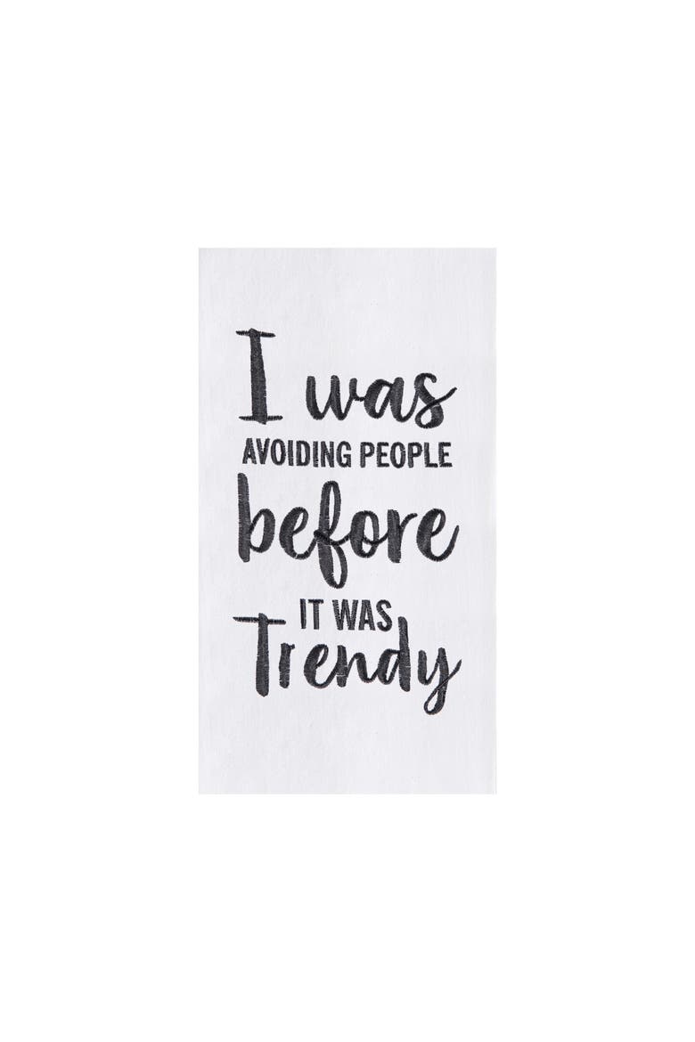Before It Was Trendy Kitchen Dishtowel, Main, color, White