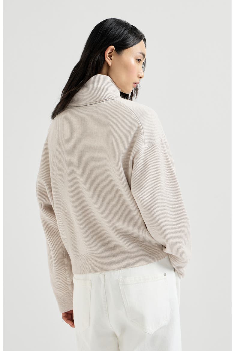 Wool, cashmere and silk sweater, Alternate, color, Cool Beige