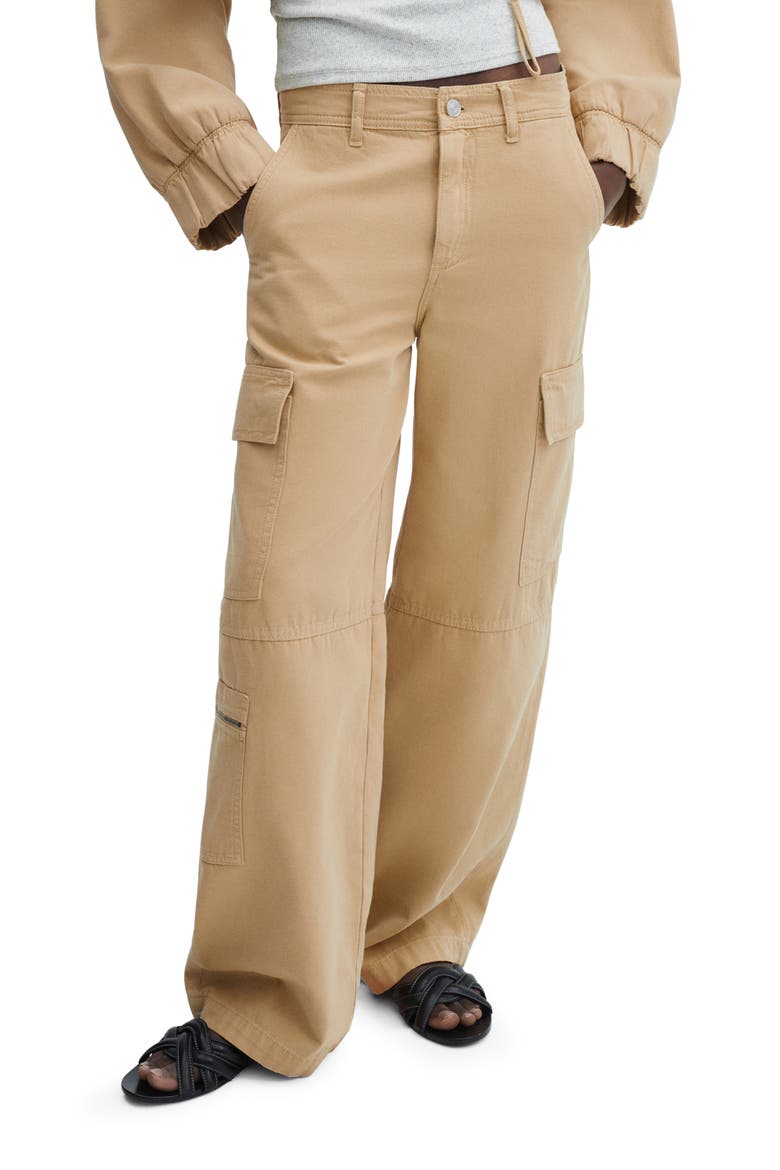 Cargo Cotton Pants, Main, color, MEDIUM BROWN