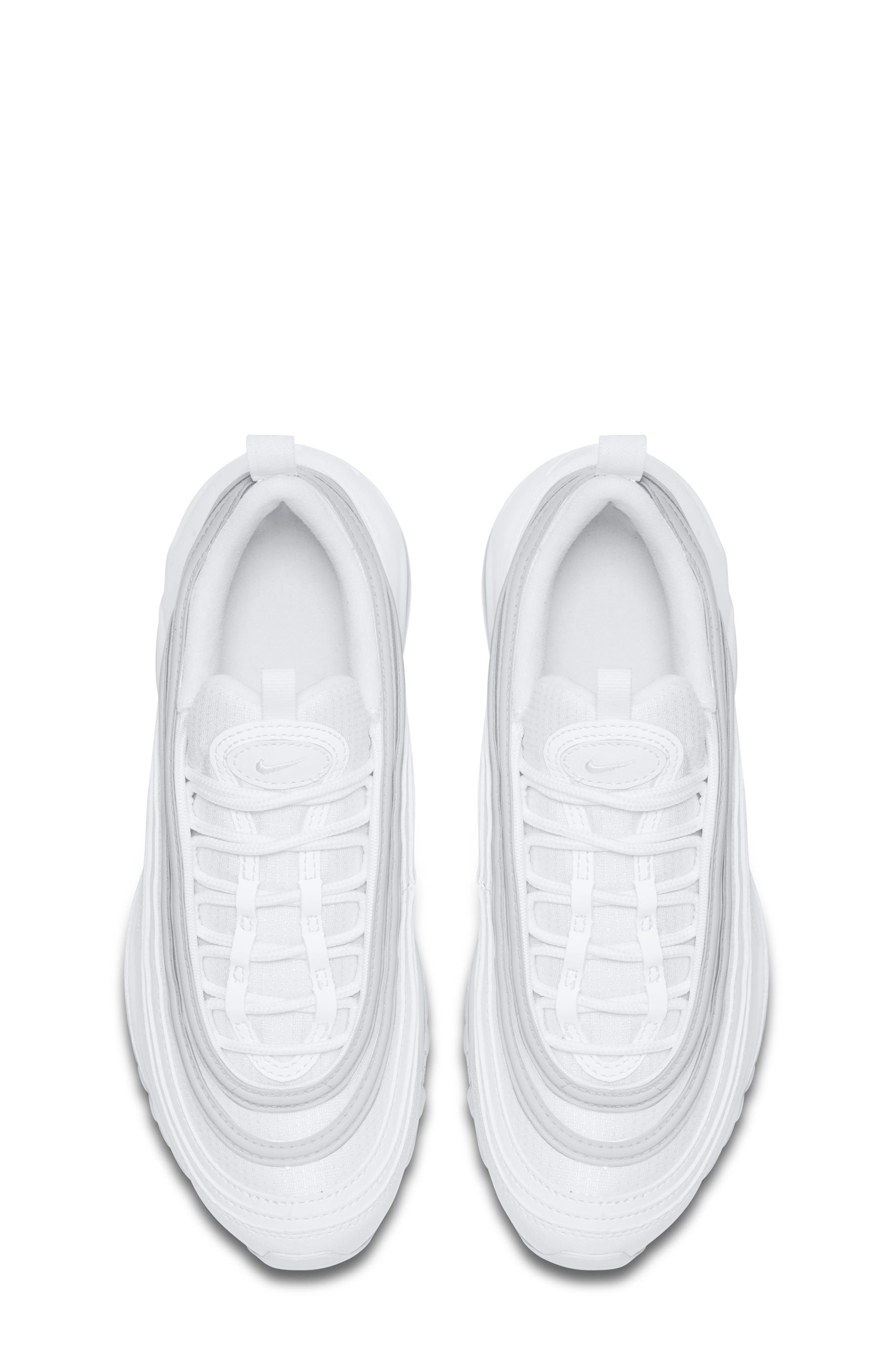 Nike Kids' Air Max 97 Sneaker, Alternate, color, 104 White/White