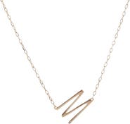 Alex and Ani Gold Elongated Initial Pendant Necklace