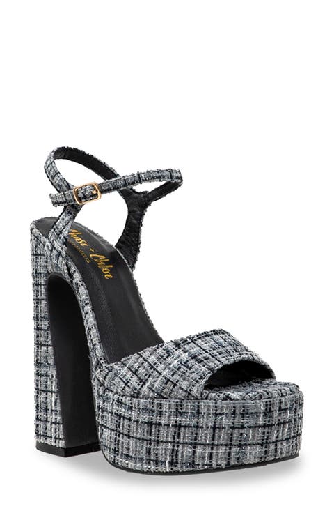 Tweed Platform Sandal (Women)