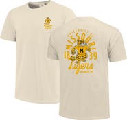 IMAGE ONE Men's Cream Missouri Tigers Comfort Colors Mascot Overlay T-Shirt