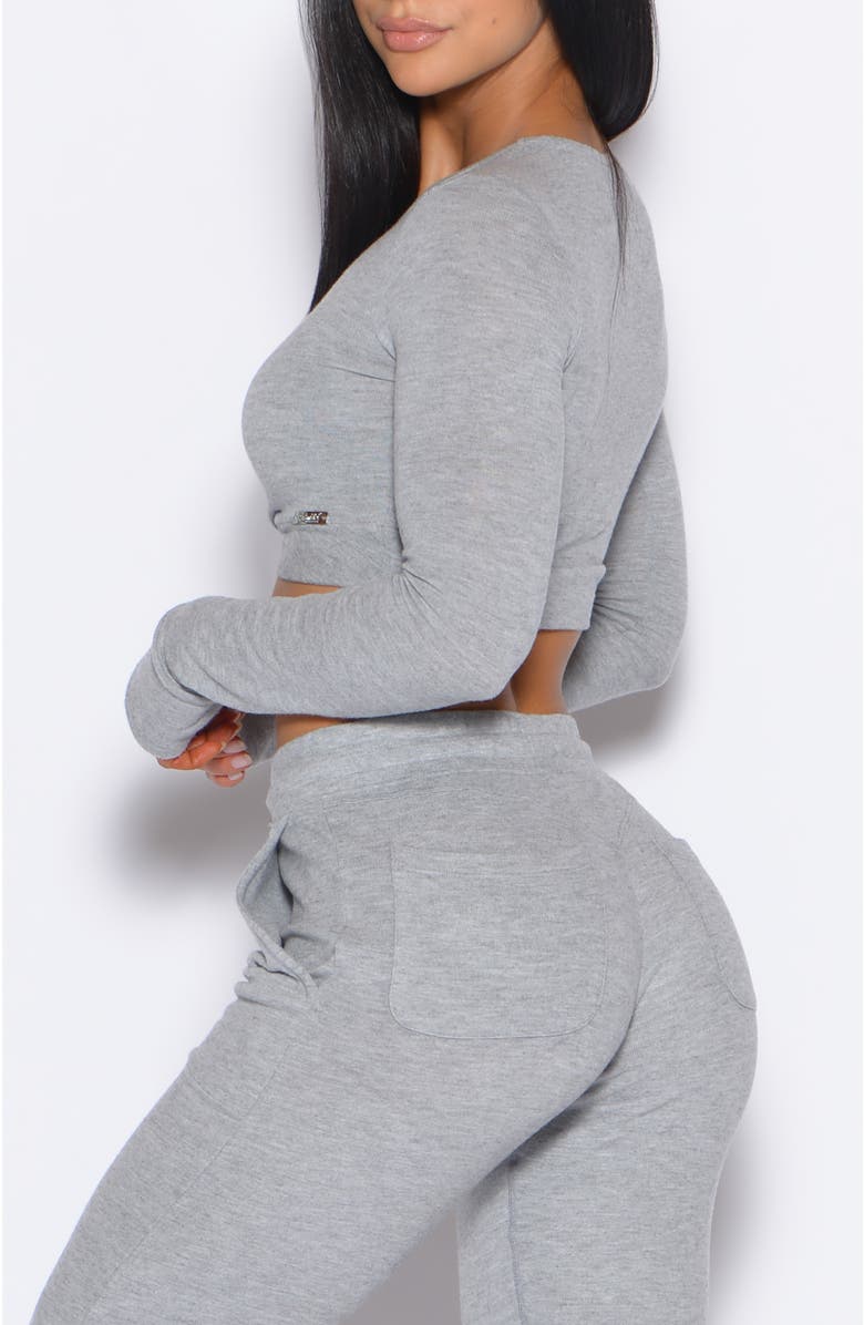 Bombshell Sportswear Love Knot Pullover, Alternate, color, Cozy Silver