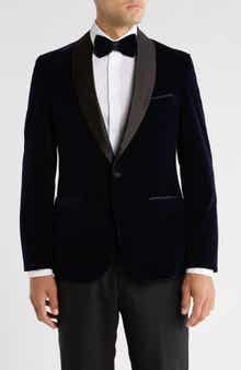 TOM BAINE Shawl Collar Velvet Dinner Jacket