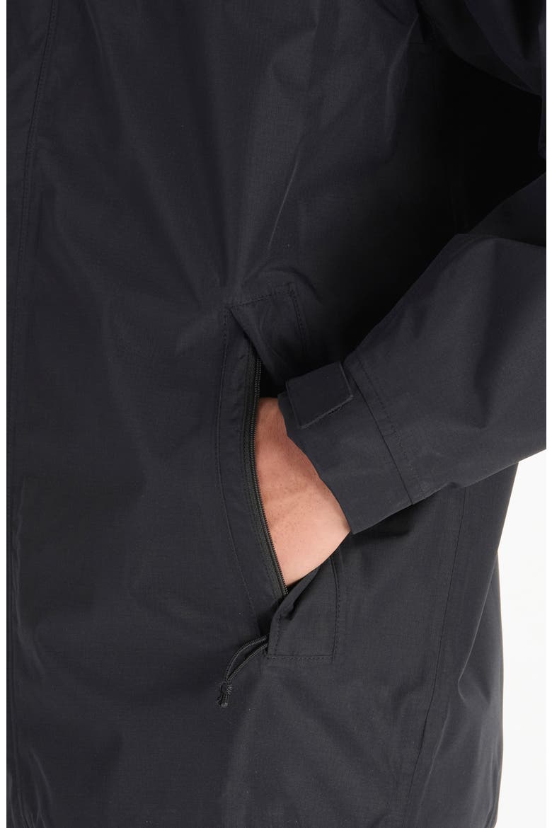 Cascade Waterproof Hooded Jacket, Alternate, color, BLACK