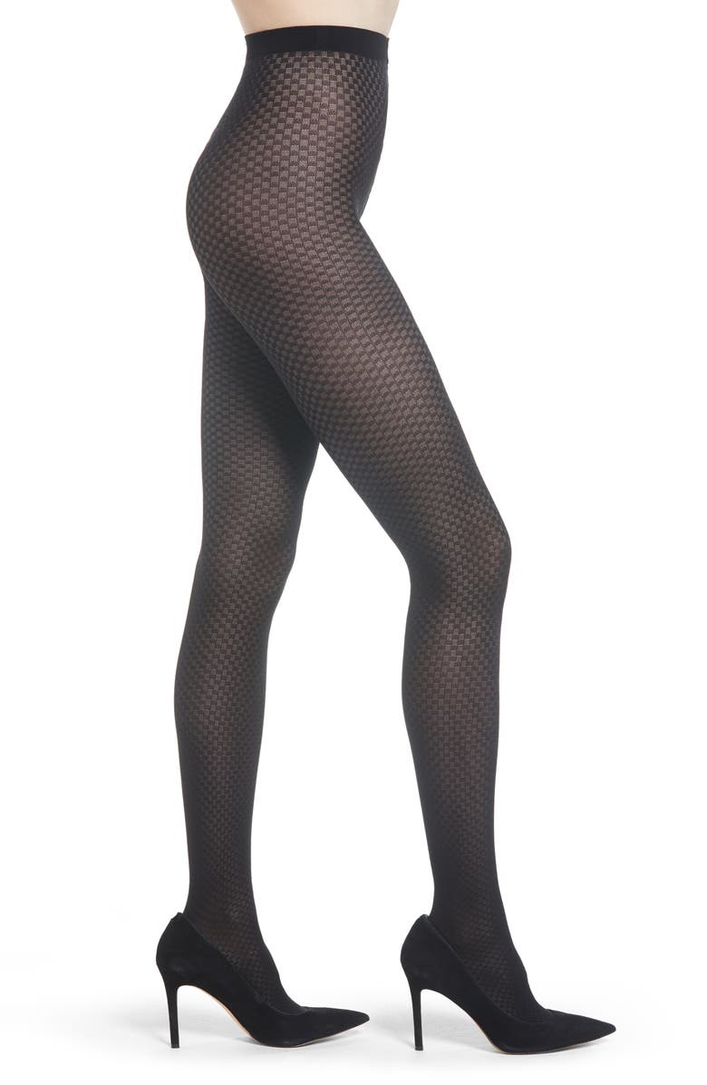 Wolford Tess Check Tights, Main, color,
