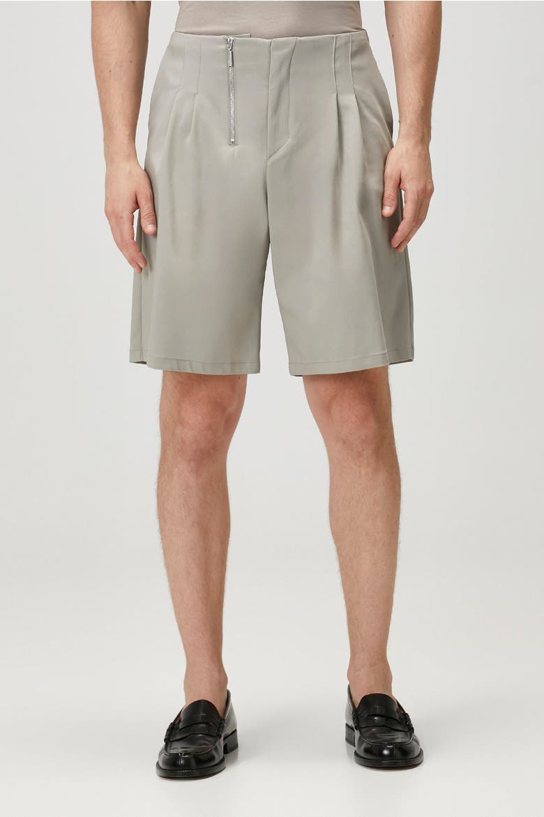 Cotton Woven Short With Zip, Alternate, color, beige