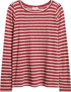 NZT by NIC+ZOE Stripe Cotton Blend T-Shirt