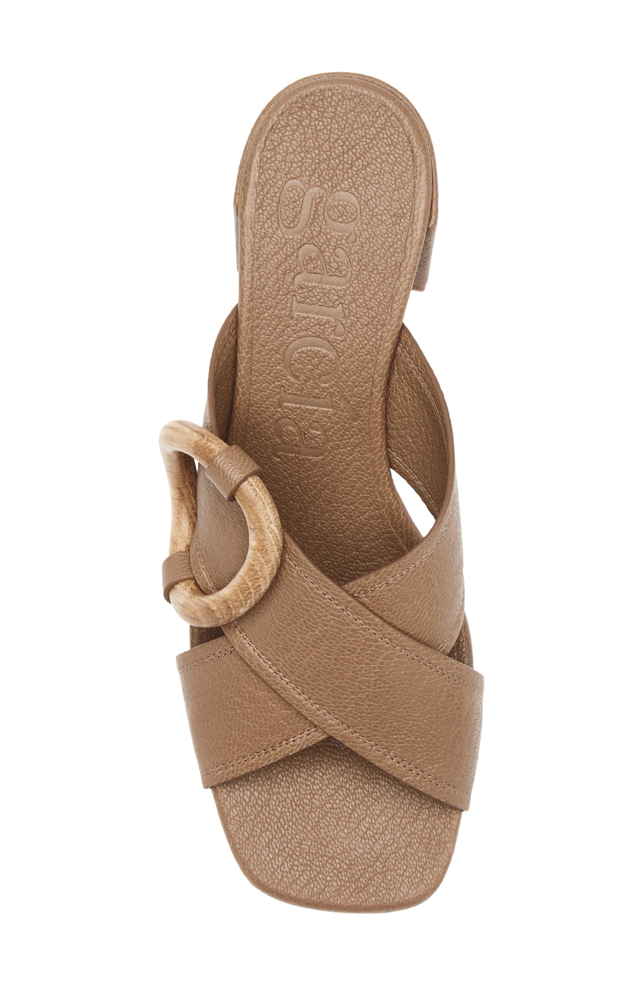 Pedro Garcia Uxia Slide Sandal, Alternate, color, Beige Plush Suede-Oak