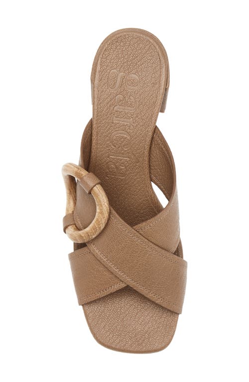 Pedro Garcia Uxia Slide Sandal In Brown