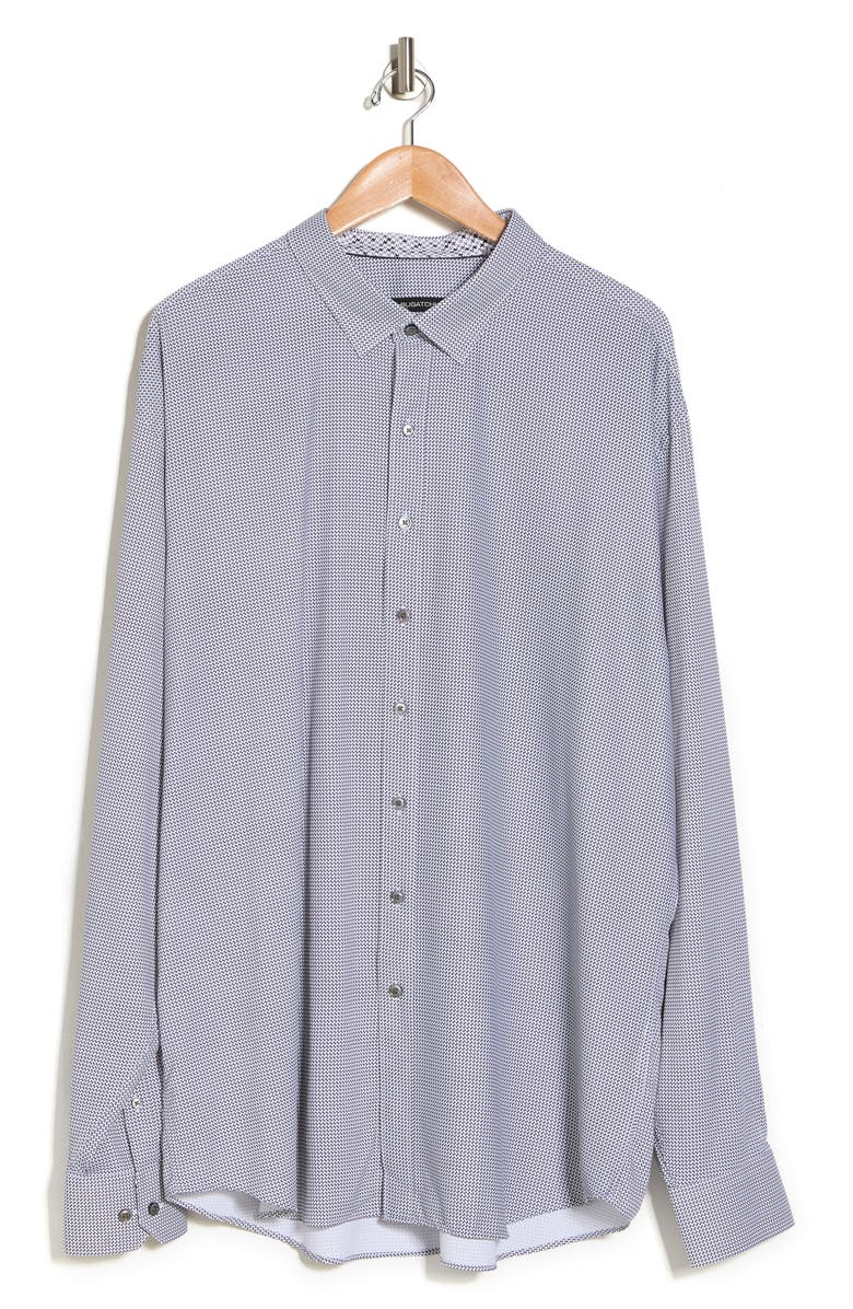 Bugatchi Micro Print Performance Classic Fit Shirt, Main, color,
