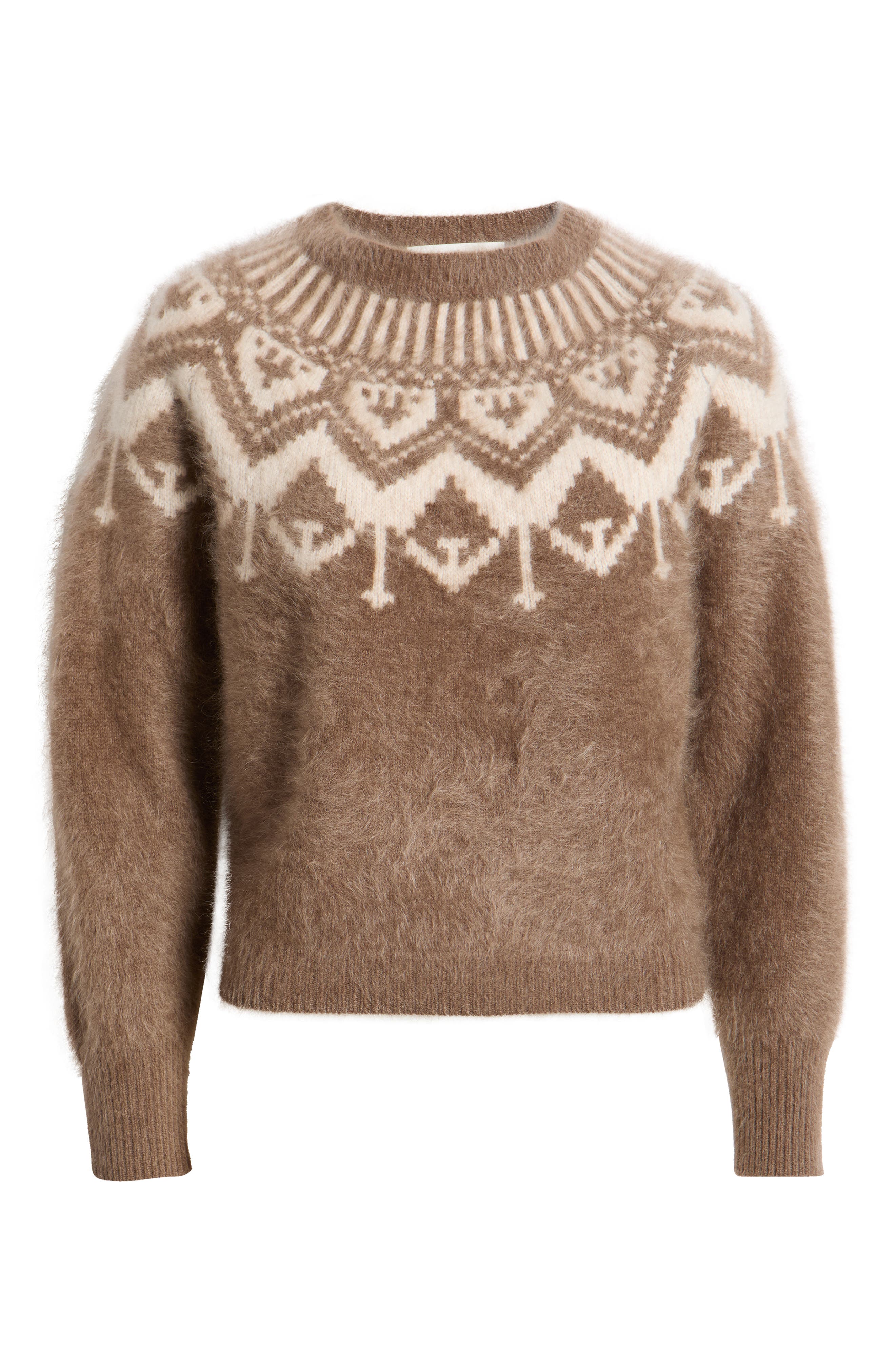 BROWN MD HEATHER FAIRISLE