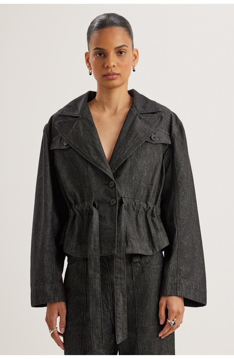 Merlette Milton Jacket, Alternate, color, Black Wash