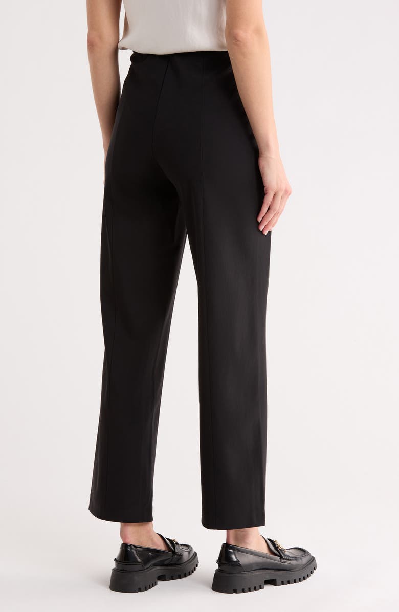 Bernardo Knit Gabardine Pants, Alternate, color, Black