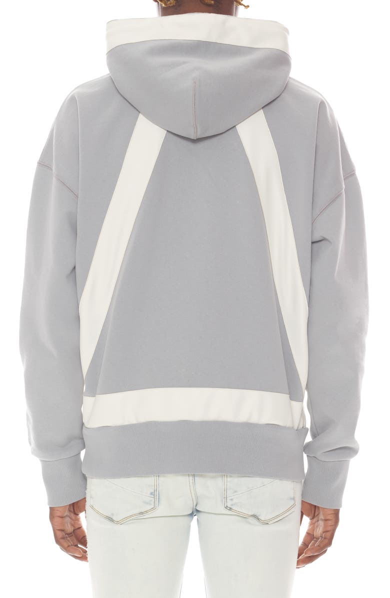 HVMAN Taped Cotton Hoodie, Alternate, color, Ghost Grey