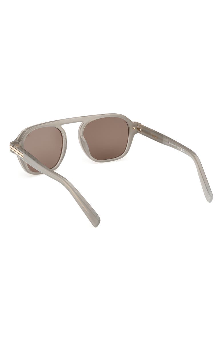 ZEGNA 51mm Round Sunglasses, Alternate, color,