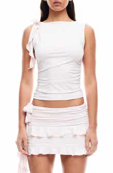 LIONESS Rendezvous Sleeveless Ruffle Top