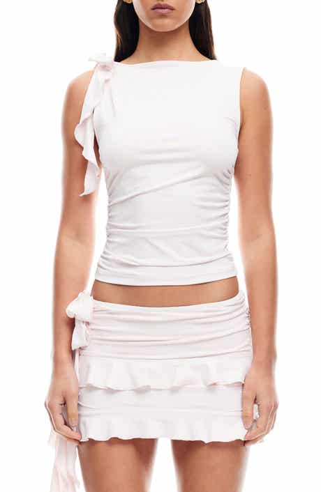 LIONESS Rendezvous Sleeveless Ruffle Top