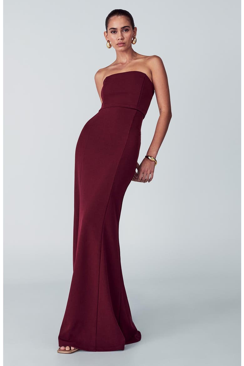 Trenton Dress, Main, color, Burgundy