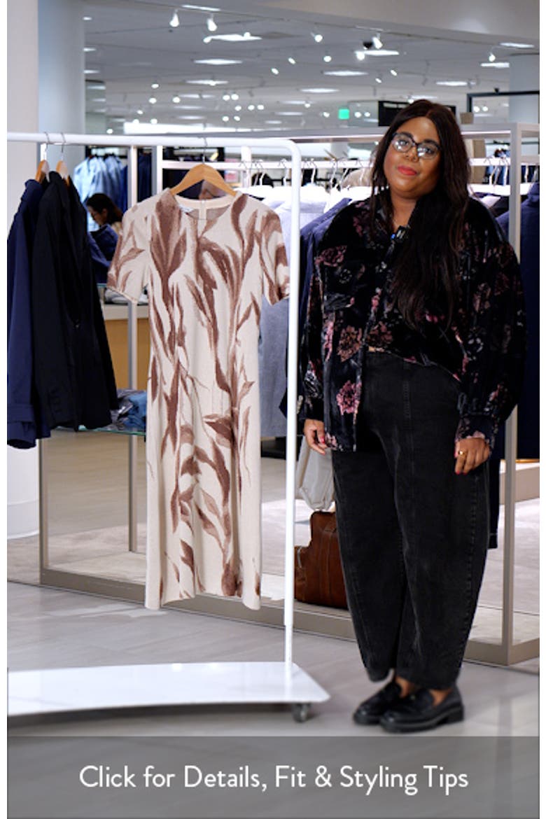 Botanical Jacquard A-Line Dress video
