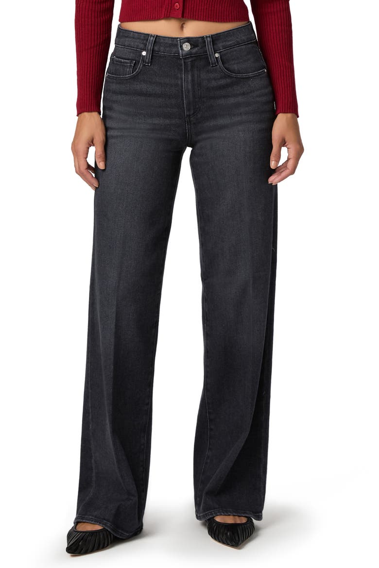 Tatum Wide Leg Jeans, Main, color, INK BLACK