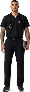 JAANUU Rhodes Men's 7-Pocket Straight Leg Scrub Pant