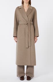 Max Mara Elisa Belted Wool Double Face Coat