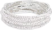 NORDSTROM RACK Set of 10 Skinny Sparkle Stretch Bracelets