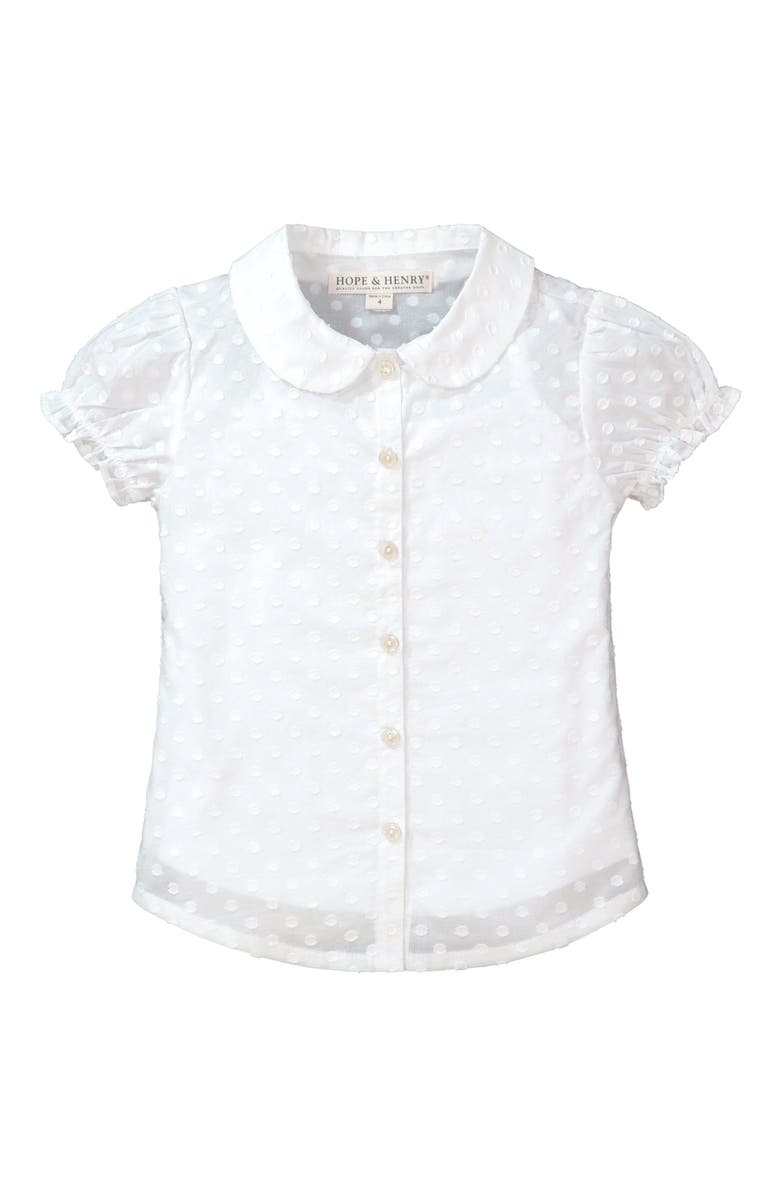 Hope & Henry Baby Girls' Peter Pan Collar Top and Tank 2-Piece Set, Infant, Alternate, color, 