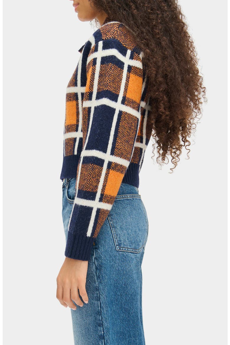 Carmen Plaid Knit Jacket, Alternate, color, MULTI