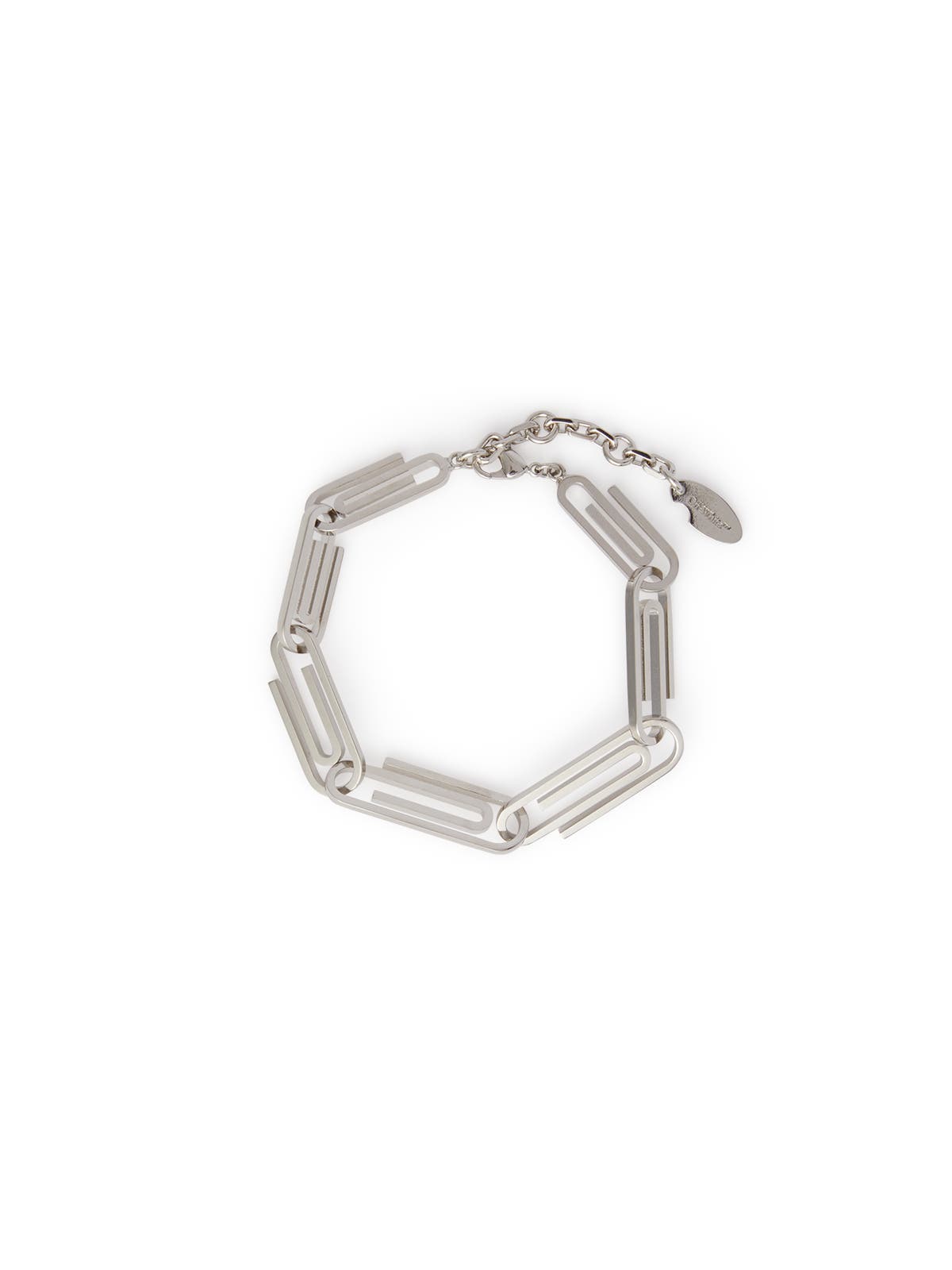良質トップ OFF-WHITE silver Texture Paperclip ネックレス 【公式通販】