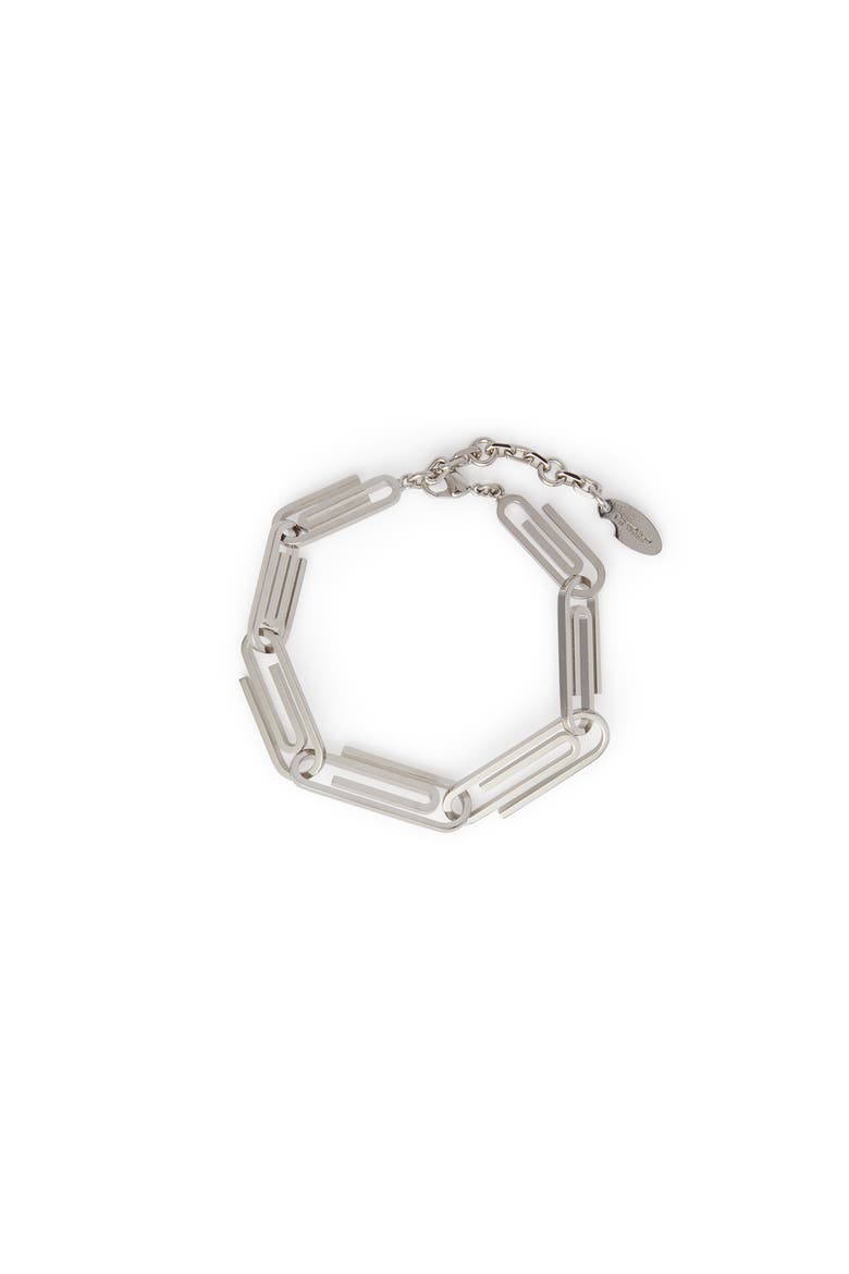 Men's Paperclip Chain Bracelet, Main, color, Silver