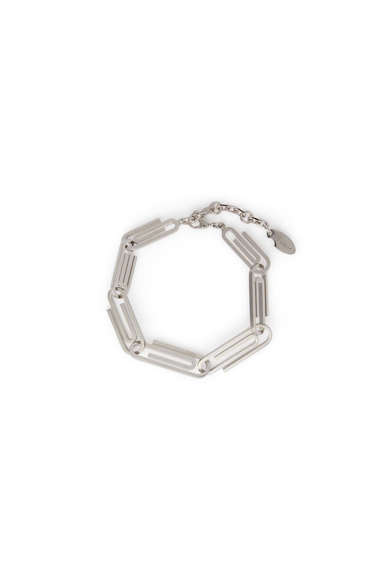 OFF WHITE Men's Paperclip Chain Bracelet, Main, color, 