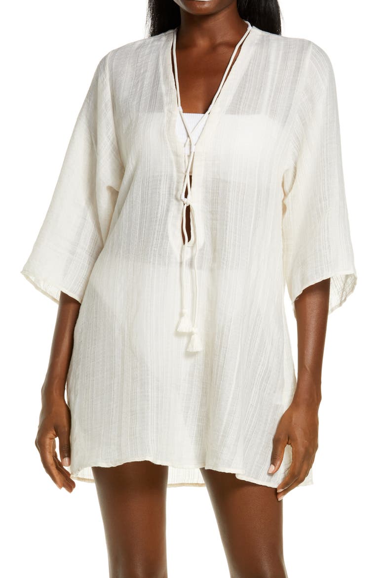 Michelle Cover-Up Tunic, Main, color, ECRU