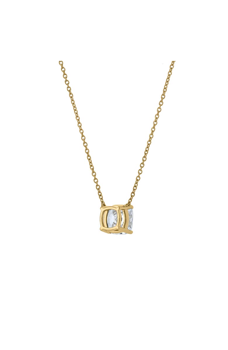 LuvMyJewelry Cushion Chic 14K Gold Lab Grown Diamond Necklace - 1.50 ct, Alternate, color, 14K Yellow Gold