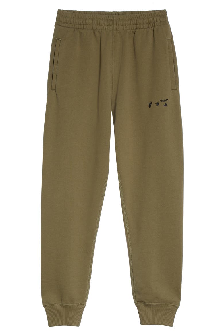 Men's Logo Sweatpants, Alternate, color, GREEN BLACK