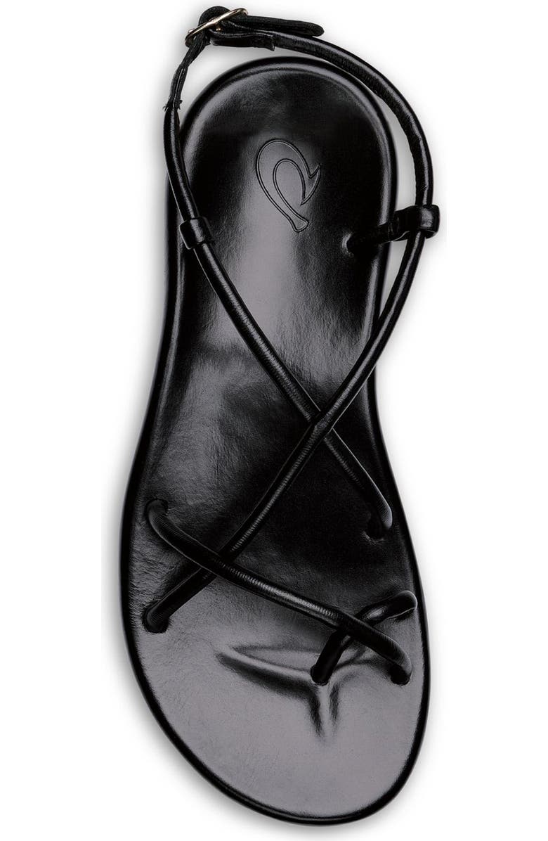 OluKai Waiau Sandal, Alternate, color, Black / Black