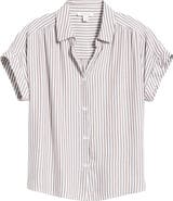 beachlunchlounge Daria Stripe Button-Up Shirt
