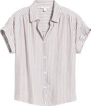 beachlunchlounge Daria Stripe Button-Up Shirt
