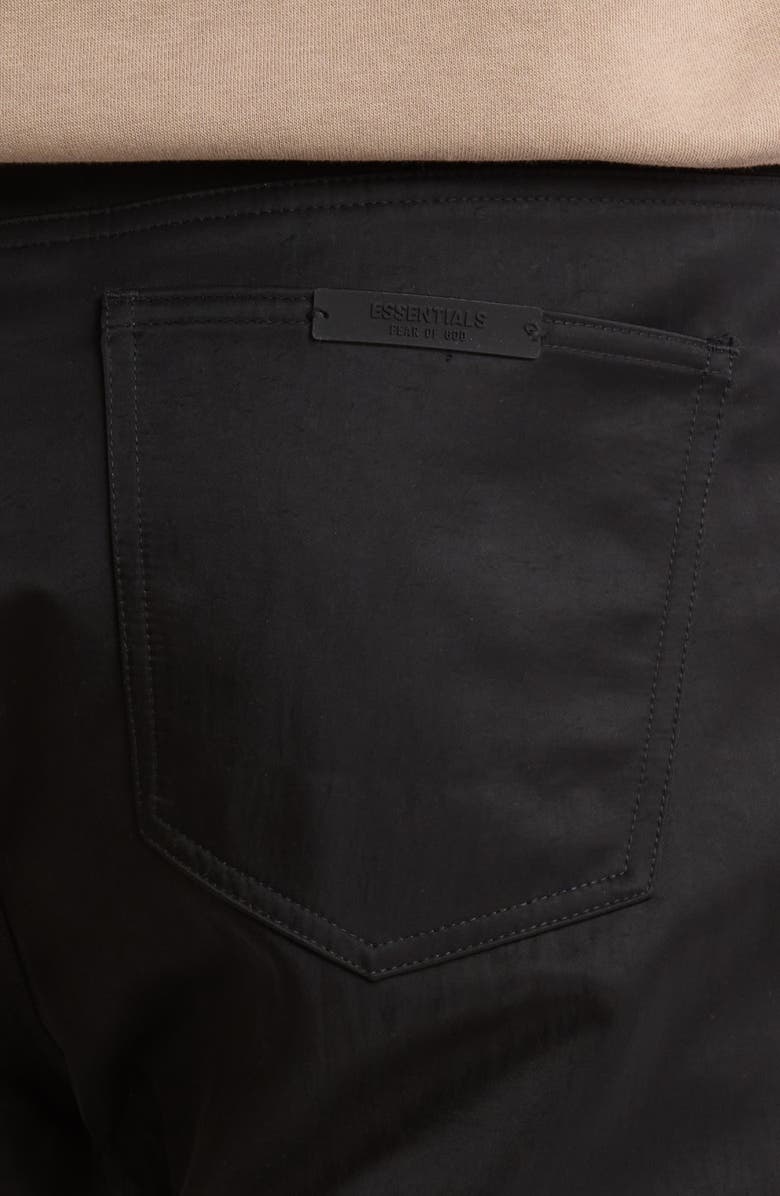 Fear of God Essentials Textured Nylon Five-Pocket Pants, Alternate, color,