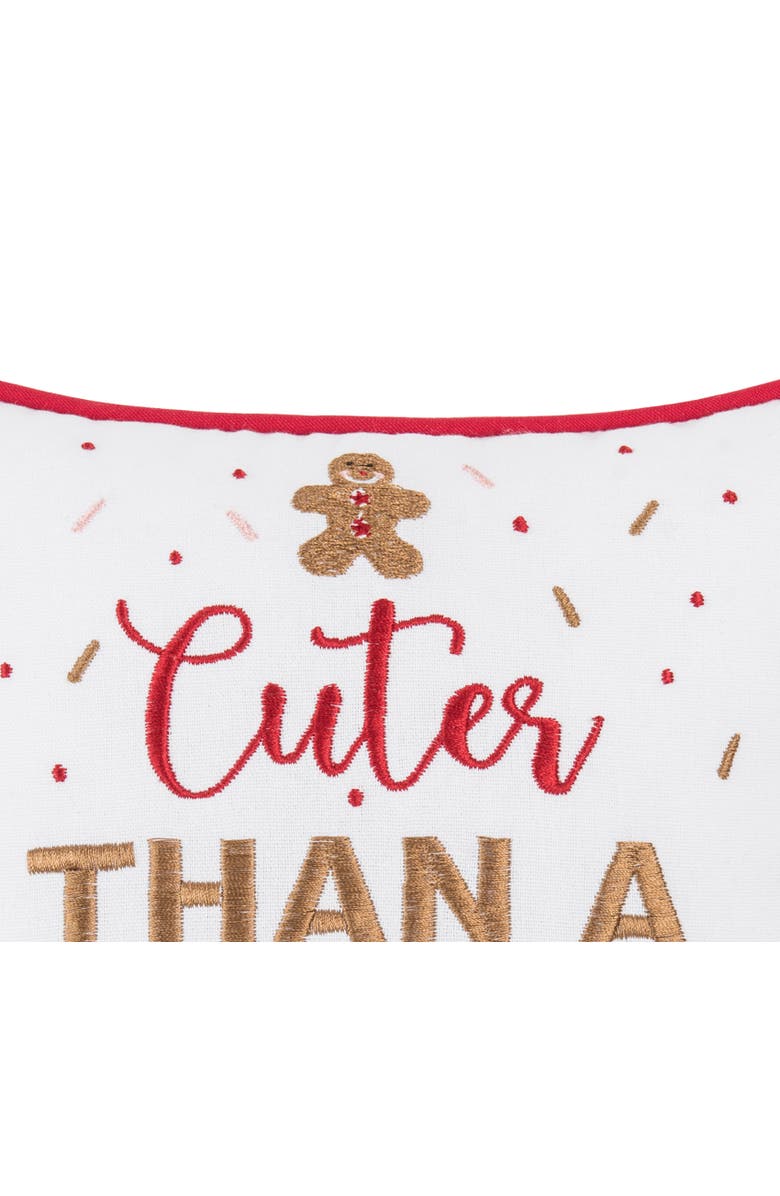 C&F Home Cuter Than A Christmas Cookie Small/Petite Accent Pillow, Alternate, color, Red