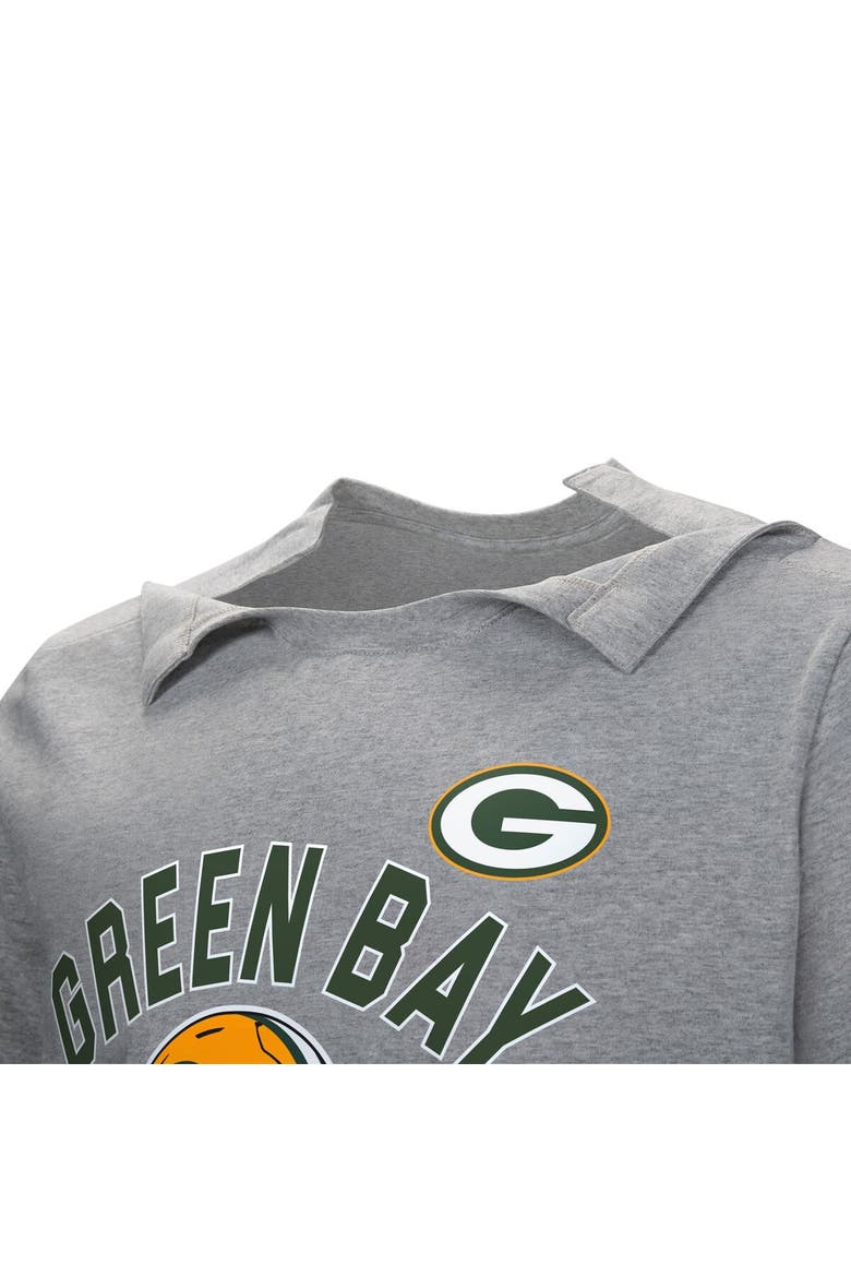 Men's  Gray Green Bay Packers Tackle Adaptive T-Shirt, Alternate, color, Gray