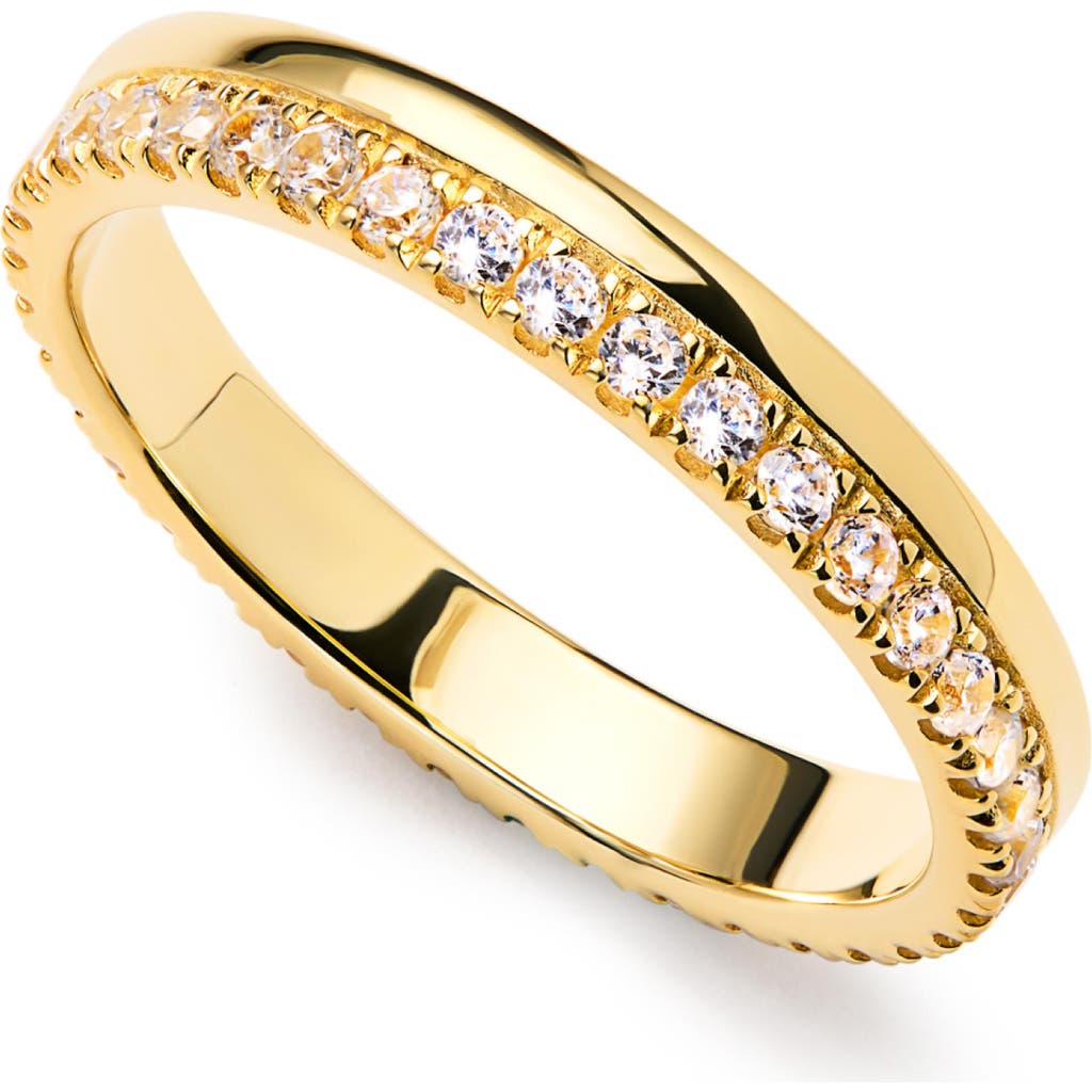 Ana Luisa Celine Cubic Zirconia Double Band Stackable Ring In Gold